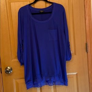Cupio Woman 3/4 Sleeve Top Size 1X